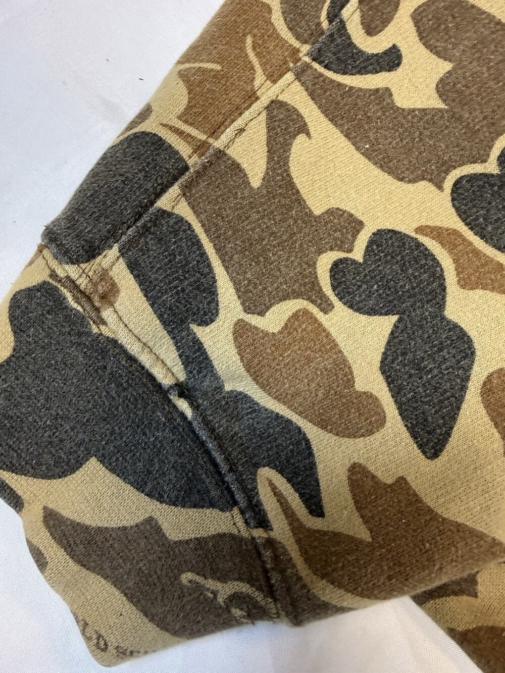 Drake Waterfowl Systems Old School Camo Hoodie Large Cotton Blend Long Sleeve